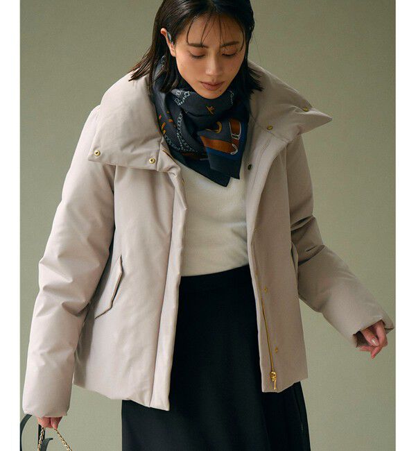 23区「【一部店舗限定/滝沢眞規子さん着用/撥水加工】ミリタリー Aライン ダウンコート」|ダウン|ベージュ系