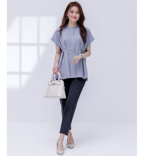 ANY SIS「【洗える】カナパジャージー ブラウス」|シャツ・ブラウス|