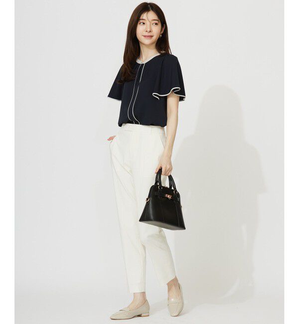 ANY SIS「【ストレッチ・接触冷感・撥水・UVカット・洗える】エアリーストレッチ テーパードパンツ」|その他|