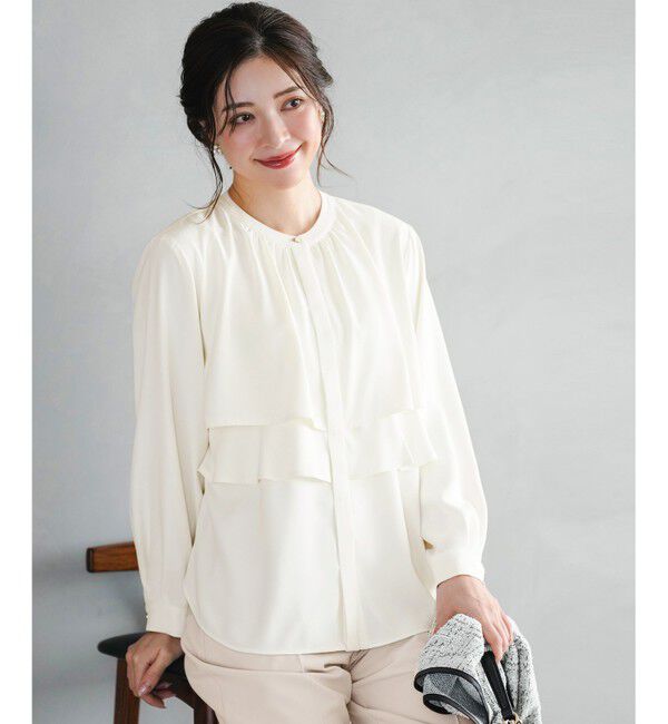 ANY SIS「ノーブルジョーゼット ブラウス」|シャツ・ブラウス|