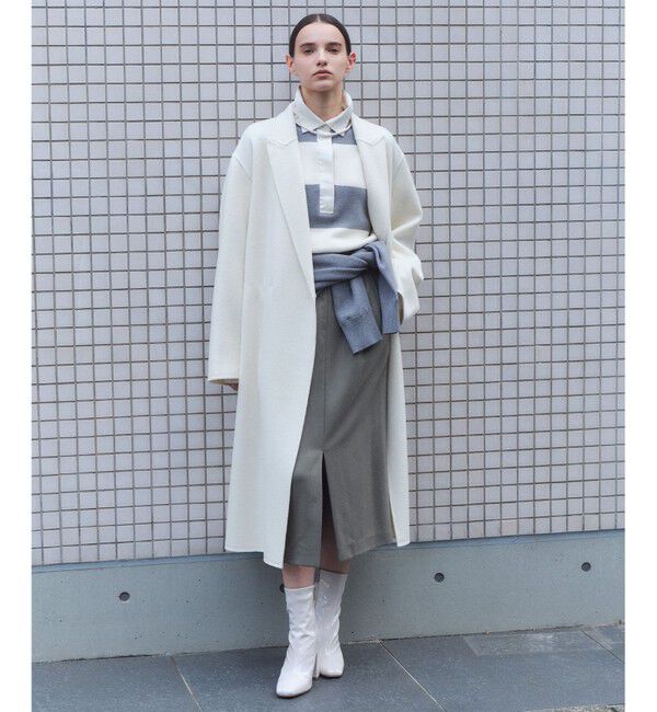 BEIGE,「ZION / ウールロングチェスターコート」|チェスターコート|