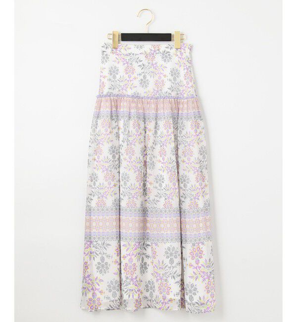 GRACE CONTINENTAL「サラサシフォンロングスカート」|スカート|