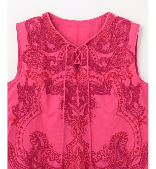 GRACE CONTINENTAL「エスニック刺繍ノースリーブ」|シャツ・ブラウス|