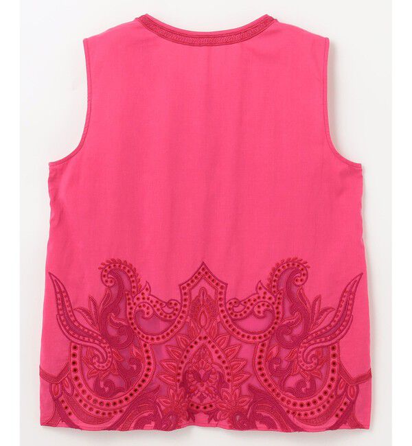 GRACE CONTINENTAL「エスニック刺繍ノースリーブ」|シャツ・ブラウス|