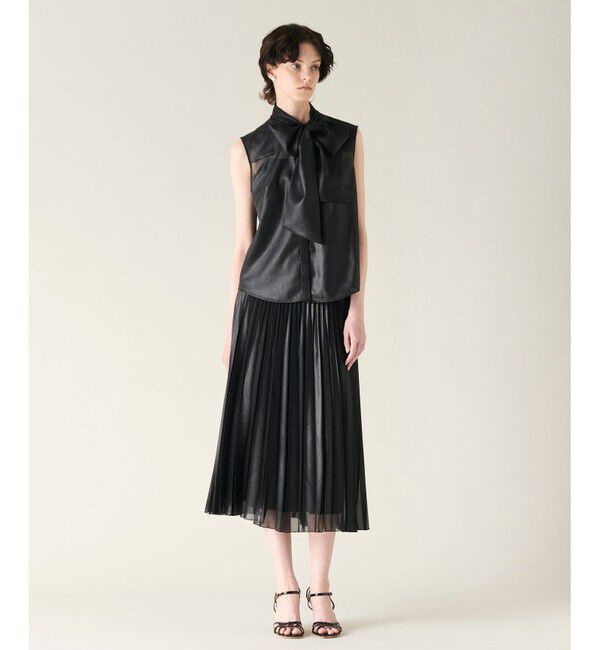 GRACE CONTINENTAL「チンツボウタイノースリーブブラウス」|シャツ・ブラウス|