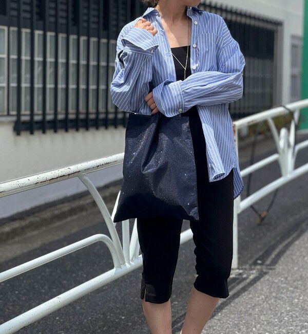 NOLLEY'S「キララメバッグ」|トートバッグ|ネイビー