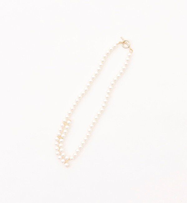 grace grace「【grace grace/グラスグラス】シェルパールオーバーショートネックレス」|ネックレス|