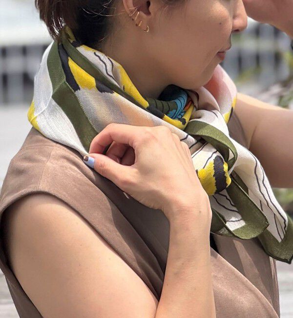 NOLLEY'S「W/Sプリントストール」|ストール|