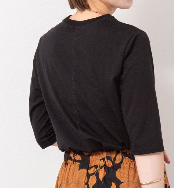 NOLLEY'S「綿ナイロンシアー6分袖プルオーバーカットソー」|Tシャツ・カットソー|