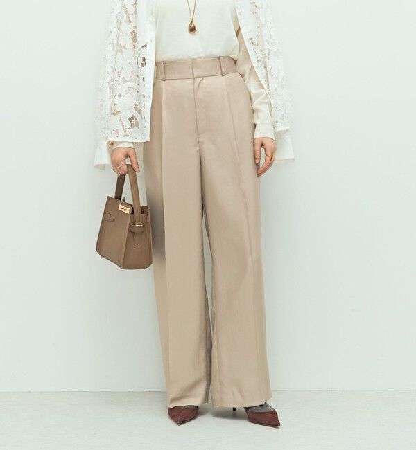 NOLLEY'S「ウォッシャブルサテンワイドパンツ」|その他|