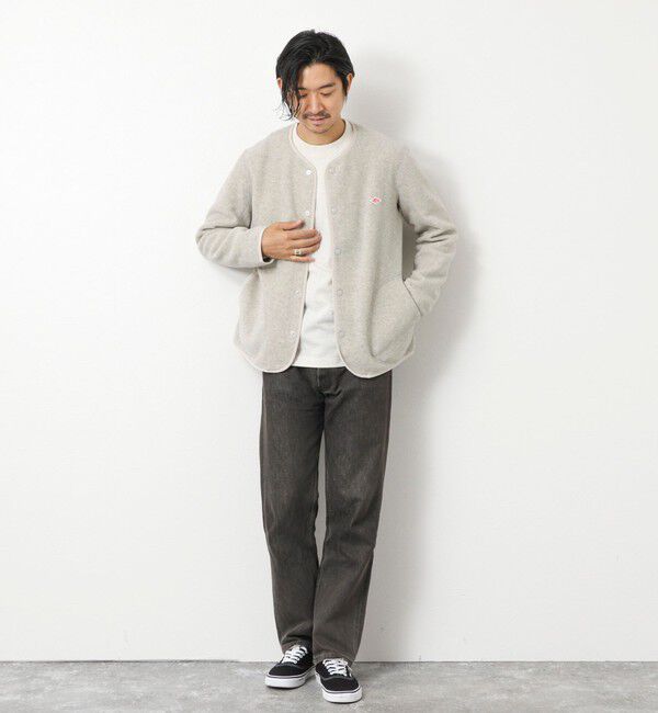 NOLLEY'S goodman「【DANTON/ダントン】JD-8939 FLEECE COLLARLESS JACKET 25AW」|ブルゾン・スタジャン|