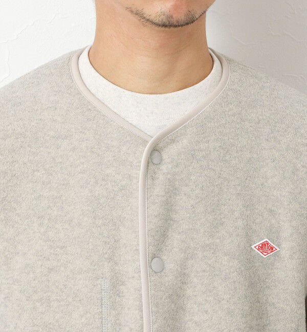 NOLLEY'S goodman「【DANTON/ダントン】JD-8939 FLEECE COLLARLESS JACKET 25AW」|ブルゾン・スタジャン|