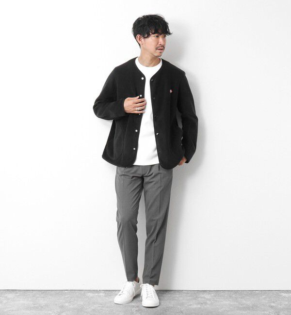 NOLLEY'S goodman「【DANTON/ダントン】JD-8939 FLEECE COLLARLESS JACKET 25AW」|ブルゾン・スタジャン|
