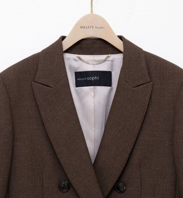 NOLLEY'S sophi「ウォッシャブルシャークダブルジャケット」|テーラードジャケット|