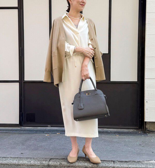 NOLLEY'S sophi「《morisachiシリーズとセットアップ対応》ウォッシャブルダブルサテンスキッパーブラウス」|シャツ・ブラウス|