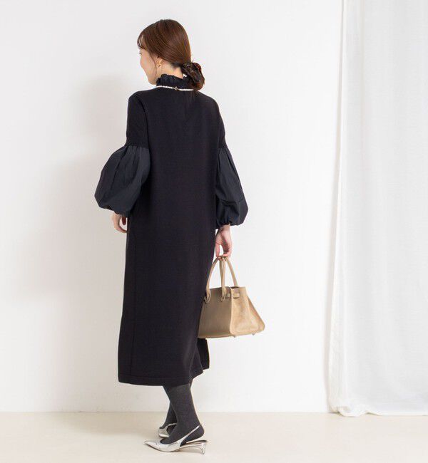 NOLLEY'S sophi「【MARILYN MOON/マリリーンムーン】14gwool 2way sleeve one-piece」|ワンピース|