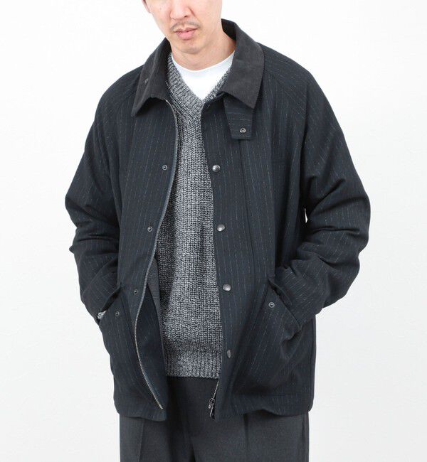 NOLLEY'S goodman「《ビジカジ対応》【TECHTWEED】【SORONA】中綿ユーティリティジャケット 25AW」|ブルゾン・スタジャン|