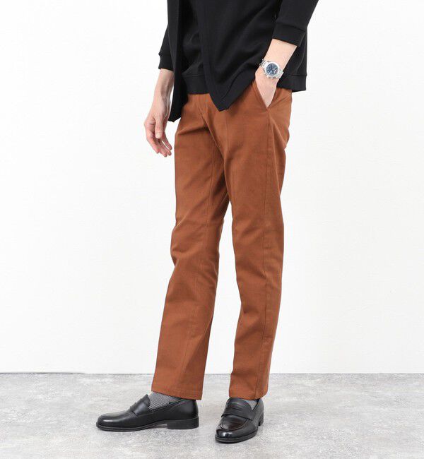 NOLLEY'S goodman「コットンカルゼ裏微起毛ストレッチスリムフィット 25AW」|チノ|