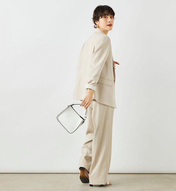 NOLLEY'S「《セットアップ対応》ウォッシャブルハイスペック麻調ダブルジャケット」|テーラードジャケット|