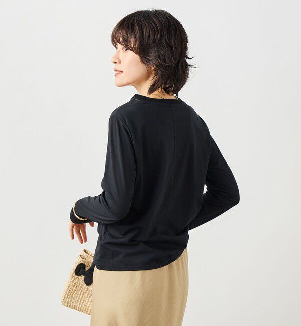 NOLLEY'S「ウォッシャブル綿ナイロンシアーロンＴ」|Tシャツ・カットソー|