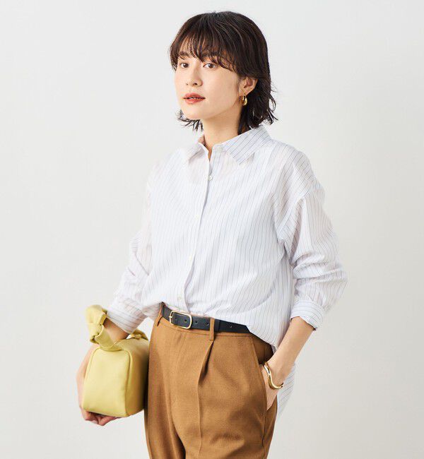 NOLLEY'S「ウォッシャブルベーシックシャツ」|シャツ・ブラウス|