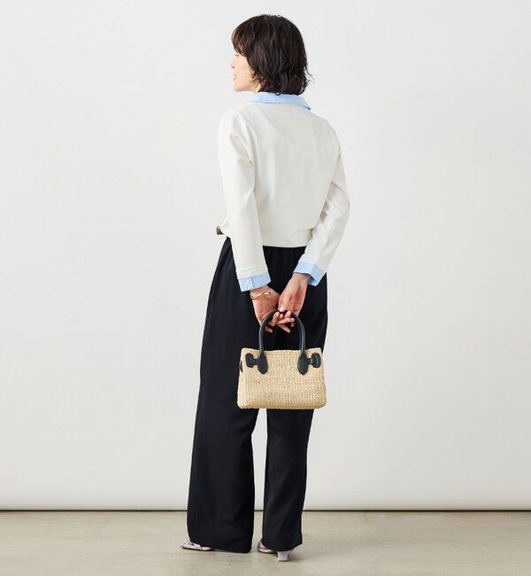 NOLLEY'S sophi「《手洗い可能》シャツレイヤード風スキッパーポロニット」|ニット・セーター|