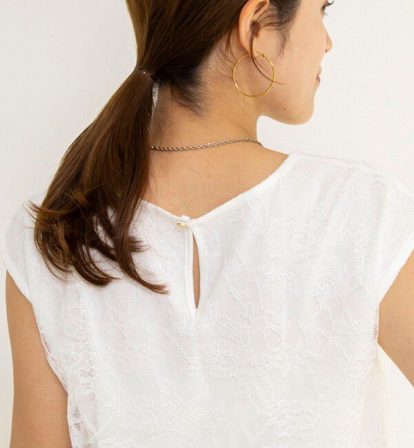 NOLLEY'S「ウォッシャブルレースレイヤードブラウス」|シャツ・ブラウス|