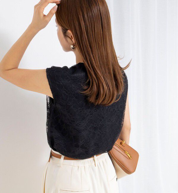 NOLLEY'S「ウォッシャブルレースレイヤードブラウス」|シャツ・ブラウス|