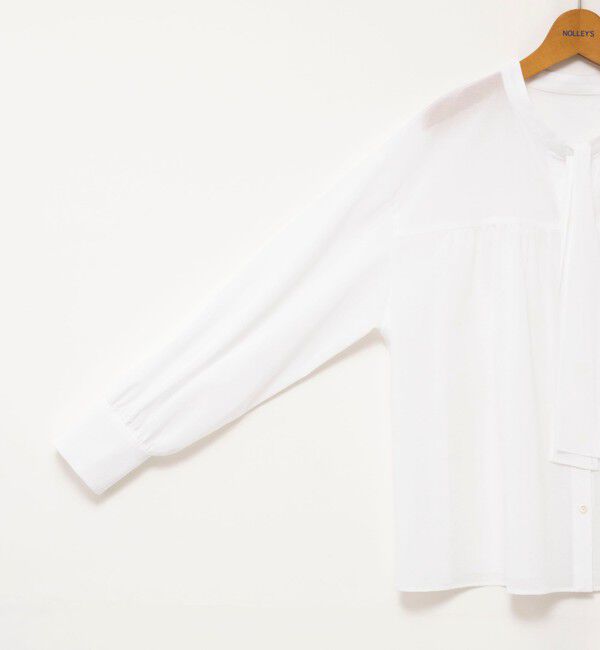 NOLLEY'S「ウォッシャブル100/2ガスボイルボウタイブラウス」|シャツ・ブラウス|