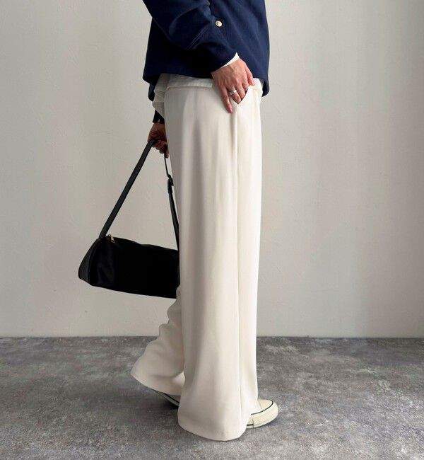 fredy emue「【累計販売数4万本突破！】とろみツイルストレートイージーパンツ」|チノ|