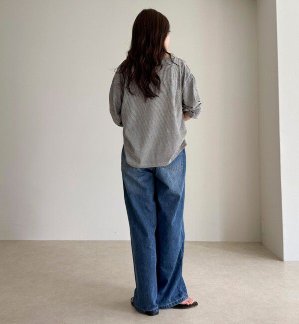 fredy emue「カラーストレートデニムパンツ」|デニム|