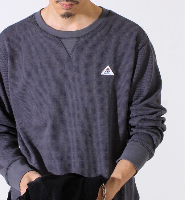 GLOSTER「【レイヤードに最適】【GEVACO】ワッフル素材ロングスリーブTシャツ」|Tシャツ・カットソー|