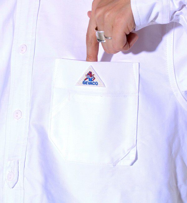 GLOSTER「【シーズンレス】【GEVACO】オックスバンドカラーシャツ」|シャツ・ブラウス|