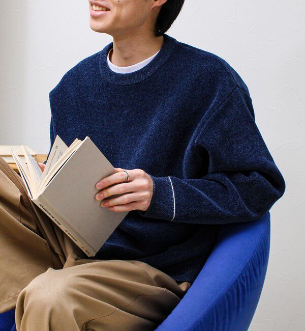 GLOSTER「【昨年人気アイテム再登場！チクチクしないニット】モールダブルフェイス プルオーバーニット」|ニット・セーター|