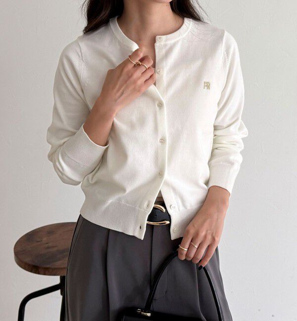 fredy emue「FR刺繍ベーシックカーディガン」|カーディガン|