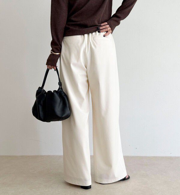 fredy emue「シャンブレーデニムライクイージーパンツ」|チノ|