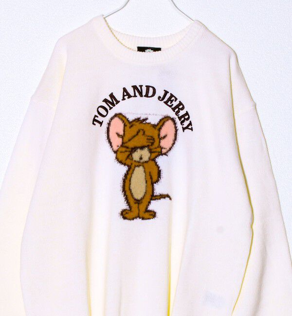 GLOSTER「【MICKEY&JERRY】UNISEX シャギージャガードニット」|ニット・セーター|