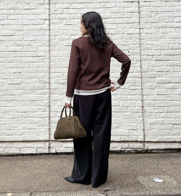 fredy emue「【リピーター続出！/高身長サイズあり】とろみWarmストレートイージーパンツ」|チノ|