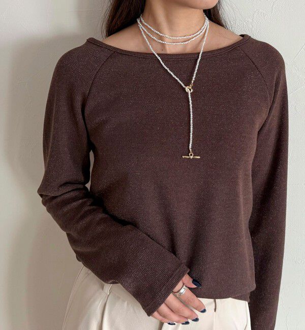 fredy emue「小粒ビーズマンテルロングネックレス」|ネックレス|