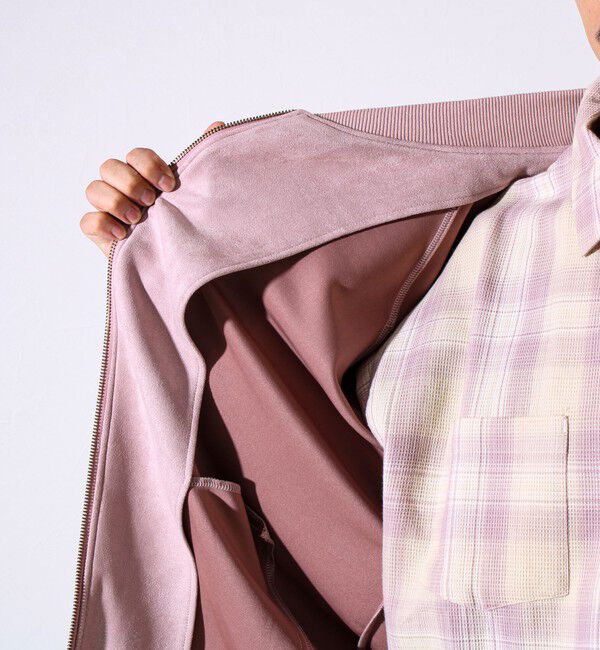 GLOSTER「【秋の新定番】フェイクスエードMA-1ジップブルゾン」|ブルゾン・スタジャン|