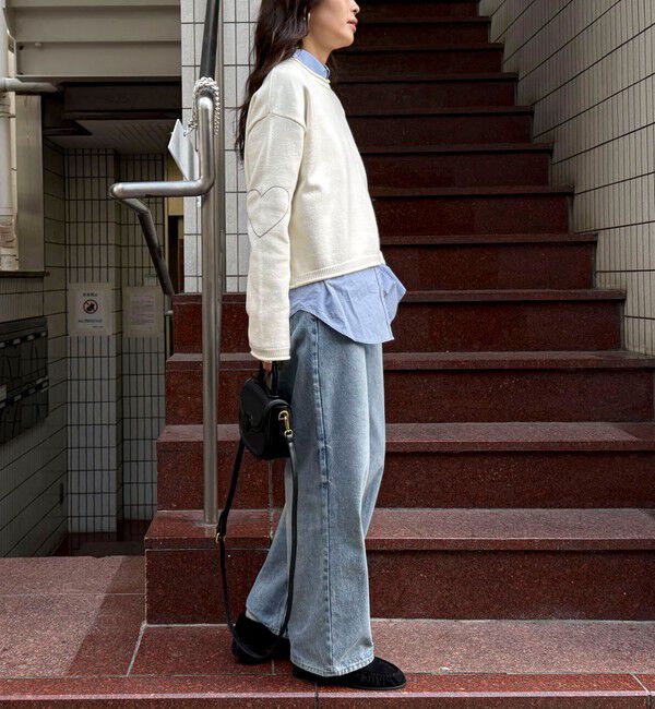 fredy emue「ハートステッチニットプルオーバー」|ニット・セーター|