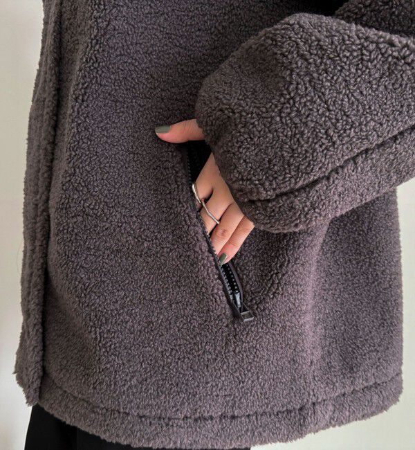 fredy emue「《防風》ボアノーカラーブルゾン」|ダッフルコート|