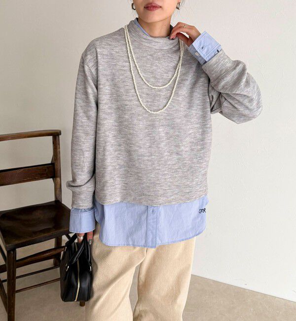 fredy emue「ニットソークロップドプルオーバー」|Tシャツ・カットソー|