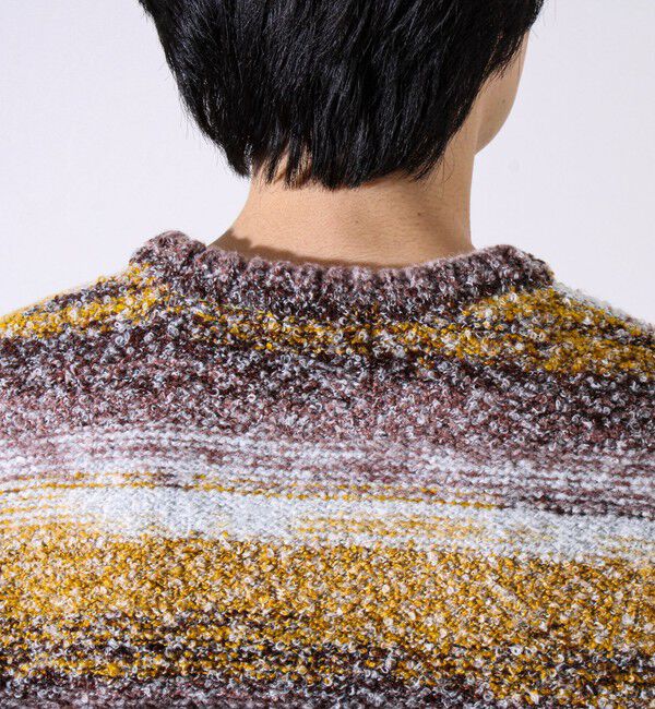 GLOSTER「【ふんわり立体感】グラデーションブークレプルオーバー」|ニット・セーター|