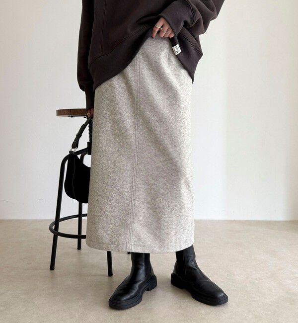 fredy emue「ソフトニットメルトンスカート」|スカート|