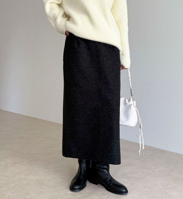 fredy emue「ソフトニットメルトンスカート」|スカート|