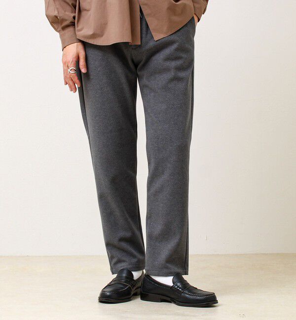 GLOSTER「【毎日穿けるきれい見え】ストレッチカルゼパンツ」|チノ|