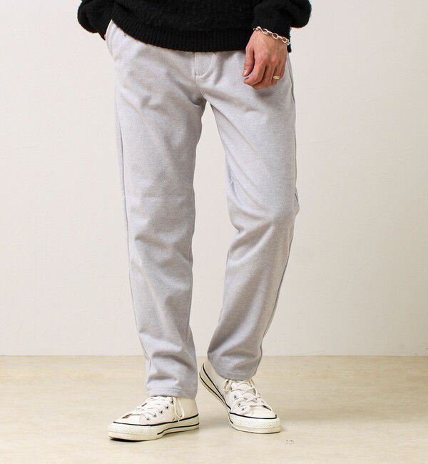 GLOSTER「【毎日穿けるきれい見え】ストレッチカルゼパンツ」|チノ|