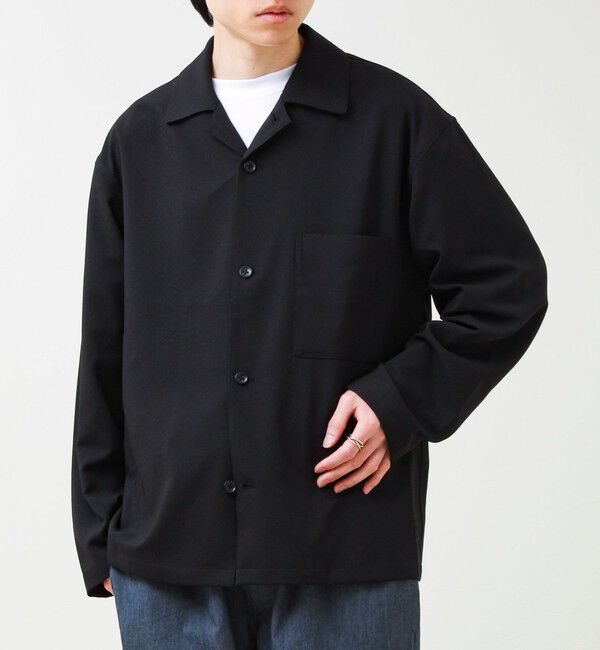 GLOSTER「【春夏に着たい上品素材】リネンタッチドビーワークシャツ」|シャツ・ブラウス|