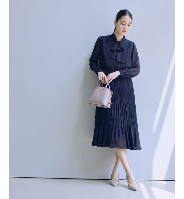 ROPE「ジョーゼットシフォンプリーツワンピース・25AW」|ワンピース|